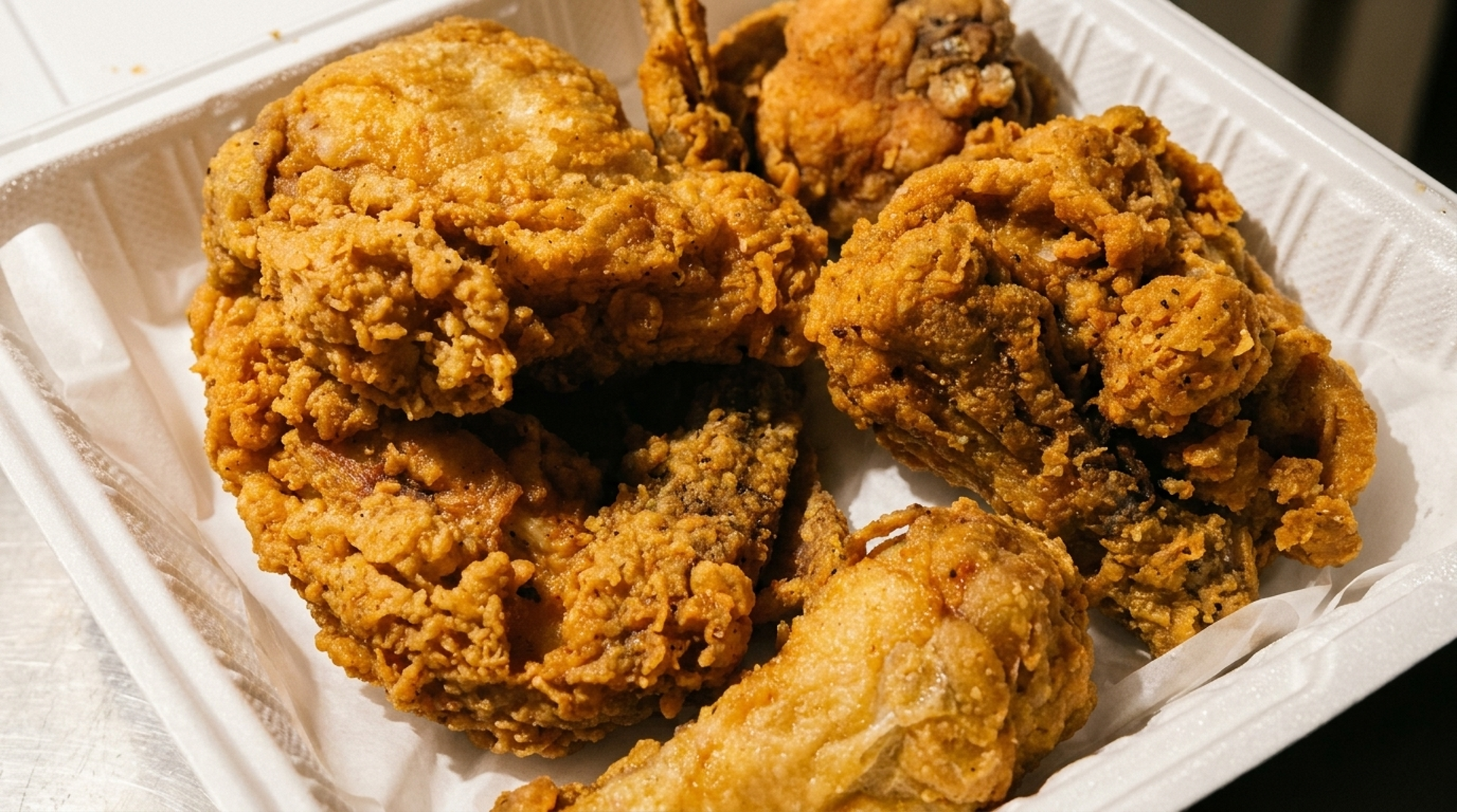 Fried chicken from a bagel shop