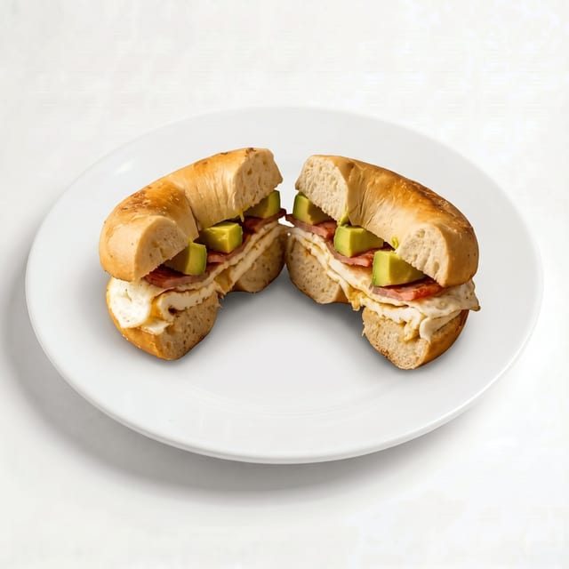 Turkey Bacon, Avocado and Egg Whites Sandwich.