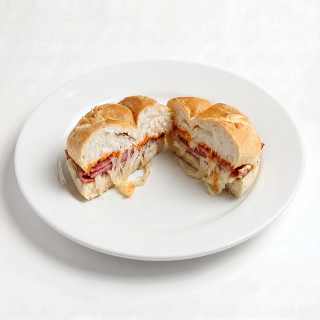 Meat and Cheese Sandwich.