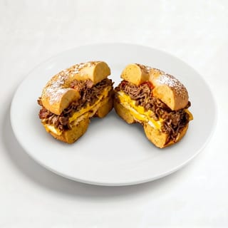 Steak, Egg and Cheese Sandwich