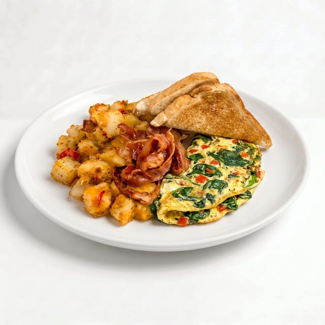 Vegetable Omelette Platter.